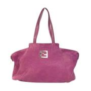 Pre-owned Leather fendi-bags Fendi Vintage , Purple , Dames