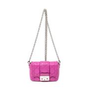 Pre-owned Leather shoulder-bags Dior Vintage , Pink , Dames