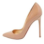 Pre-owned Leather heels Christian Louboutin Pre-owned , Beige , Dames