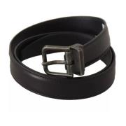 Vintage Leren Riem Dolce & Gabbana , Black , Heren