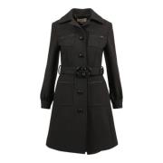 Wool outerwear Gucci , Black , Dames