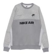 Air Brushed-back Crew Sweatshirt Nike , Gray , Heren