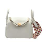 Pre-owned Leather handbags Hermès Vintage , White , Dames