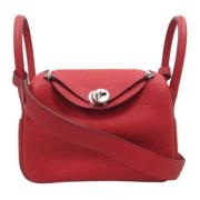 Pre-owned Leather shoulder-bags Hermès Vintage , Red , Dames