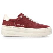 Stijlvolle Platform Sneakers voor Vrouwen Premiata , Red , Dames