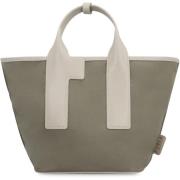 Nylon Tote met leren details Furla , Gray , Dames