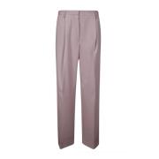 Wijde Plooiende Broek Dries Van Noten , Pink , Dames