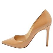 Pre-owned Leather heels Christian Louboutin Pre-owned , Beige , Dames