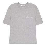 Boxy Jersey T-Shirt Laneus , Gray , Heren