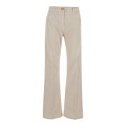 Wijde witte corduroy broek vrouwen Seafarer , Beige , Dames