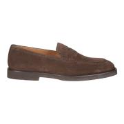 Elegante Heren Mocassin Schoenen Doucal's , Brown , Heren