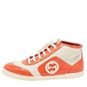 Pre-owned Canvas sneakers Gucci Vintage , Orange , Dames