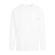 Ecru Longsleeve T-shirt Universal Works , White , Heren