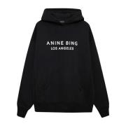 Zwarte Alto Sweatshirt met Cool Print Anine Bing , Black , Dames