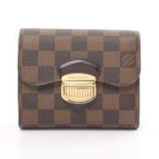 Pre-owned Coated canvas wallets Louis Vuitton Vintage , Brown , Dames