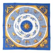 Pre-owned Silk scarves Hermès Vintage , Blue , Dames