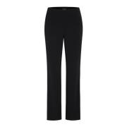 Zwarte broek met witte details Bruuns Bazaar , Black , Dames