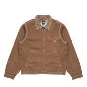 Bruine Denimjas met Flanellen Voering Dickies , Brown , Heren