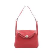 Pre-owned Canvas shoulder-bags Hermès Vintage , Red , Dames