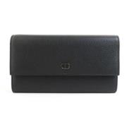 Pre-owned Leather wallets Dior Vintage , Black , Heren