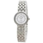 Pre-owned Stainless Steel watches Omega Vintage , White , Dames