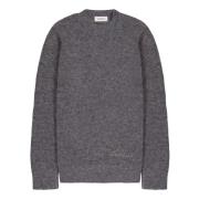 Alpaca Crewneck Sweater Laneus , Gray , Heren