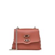 Bruin leren crossbody tas Amar Superbaby Zanellato , Brown , Dames