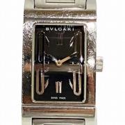 Pre-owned Stainless Steel watches Bvlgari Vintage , Black , Dames