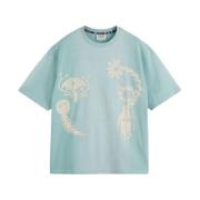 Artwork T-shirt voor upgrade van casual stijl Scotch & Soda , Blue , H...