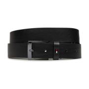 Heren Leren Riem Adan NEW Tommy Hilfiger , Black , Heren