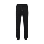 Zwarte jogger regular fit broek van fleece met berenprint en logo Iceb...