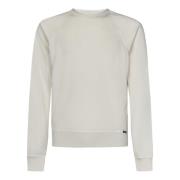 Luxe Ivory Crewneck Sweater Tom Ford , White , Heren