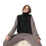 Slouchy Cashmere Pullover Sminfinity , Brown , Dames