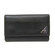 Pre-owned Leather key-holders Prada Vintage , Black , Dames