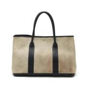 Pre-owned Leather handbags Hermès Vintage , Gray , Dames