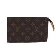 Pre-owned Canvas pouches Louis Vuitton Vintage , Brown , Dames