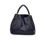 Pre-owned Canvas totes Louis Vuitton Vintage , Blue , Dames