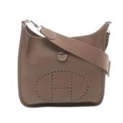 Pre-owned Leather shoulder-bags Hermès Vintage , Brown , Dames