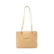 Pre-owned Canvas chanel-bags Chanel Vintage , Beige , Dames