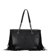 Pre-owned Leather shoulder-bags Yves Saint Laurent Vintage , Black , D...