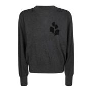 Logo Ronde Hals Sweater Marisans ga Isabel Marant Étoile , Gray , Dame...