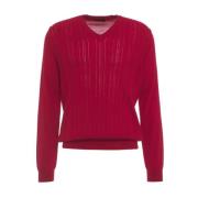 Rode Gebreide Kleding Aw24 voor Mannen Roberto Collina , Red , Heren