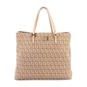 Pre-owned Leather fendi-bags Fendi Vintage , Beige , Dames