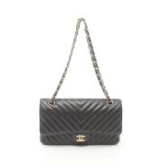 Pre-owned Canvas chanel-bags Chanel Vintage , Black , Dames