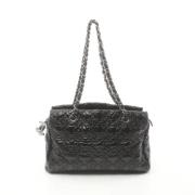 Pre-owned Leather chanel-bags Chanel Vintage , Black , Dames