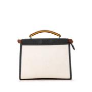 Pre-owned Canvas handbags Fendi Vintage , White , Dames