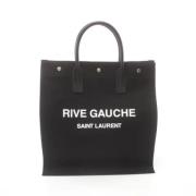 Pre-owned Canvas totes Yves Saint Laurent Vintage , Black , Dames