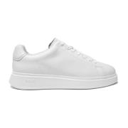 Witte Leren Sneakers - Bulton Boss , White , Heren