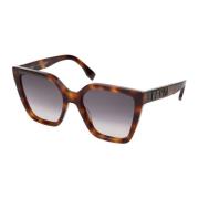 Stijlvolle zonnebril met Maison-stijl Fendi , Brown , Unisex