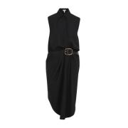 Zwarte Elegante Jurk voor Vrouwen Loewe , Black , Dames